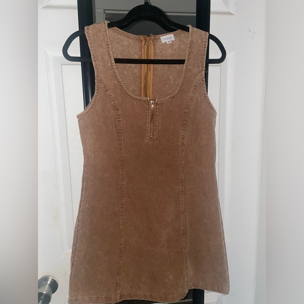 Corduroy bodycon mini dress